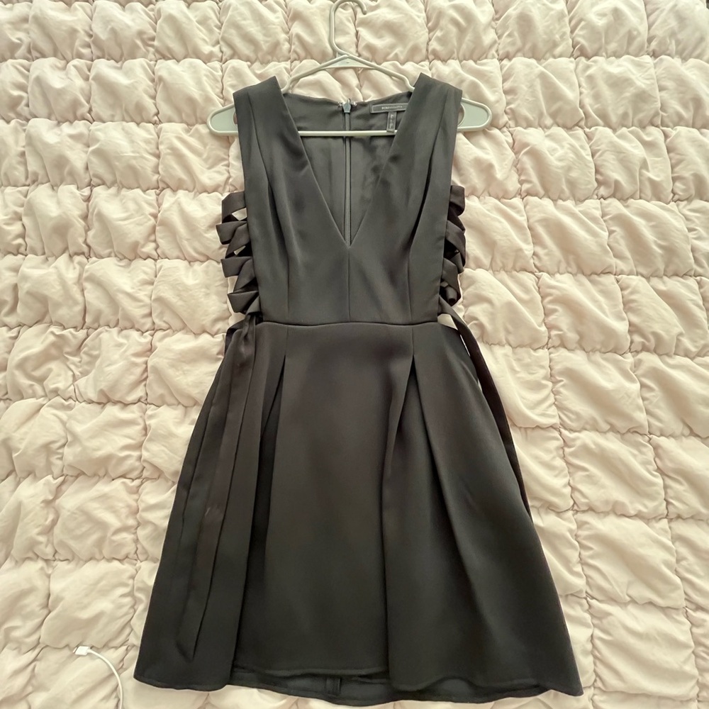 Brand new black dress V neck